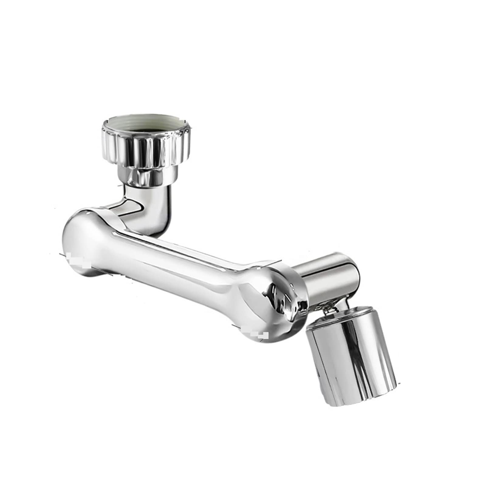 Eretyret 1080 Dual Mode Universal 1080° Swivel Rotating Faucet Extender Mixer Aerator Sprayer Head Kitchen Robot Arm Extension Faucets Water Tap Nozzle Foldable Design(1080 Dual Mode)