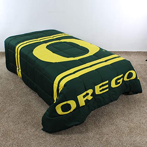 Image of College Covers Everything Comfy Oregon Ducks Reversible 2 Piece Comforter Set, Twin
