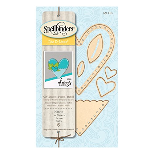 Spellbinders D-Lites Hearts Etched Dies, Brown, 17.1 x 8.9 x 0.2 cm - Image 4