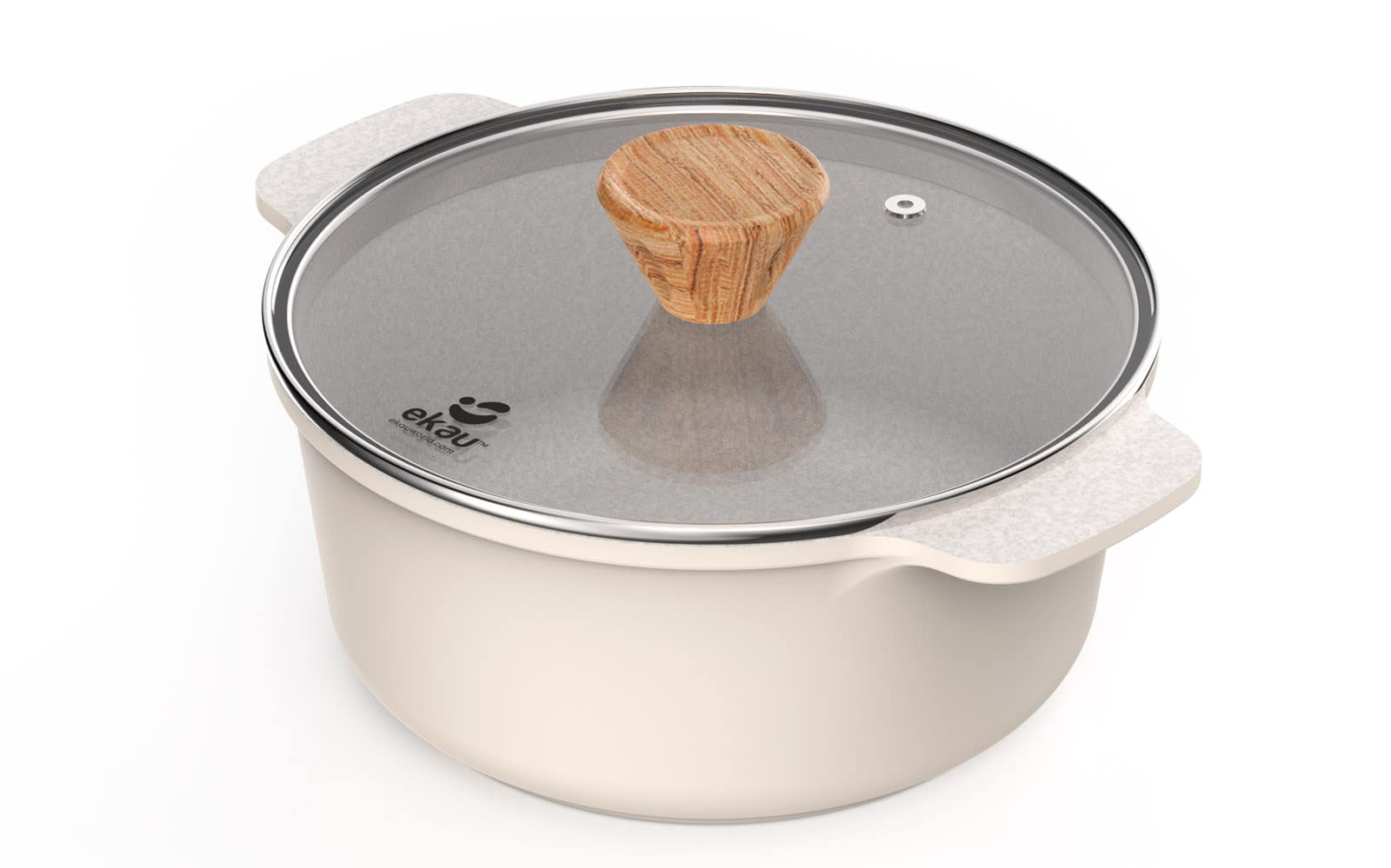 Ekau Essential Casserole Pot 20cm - Ivory