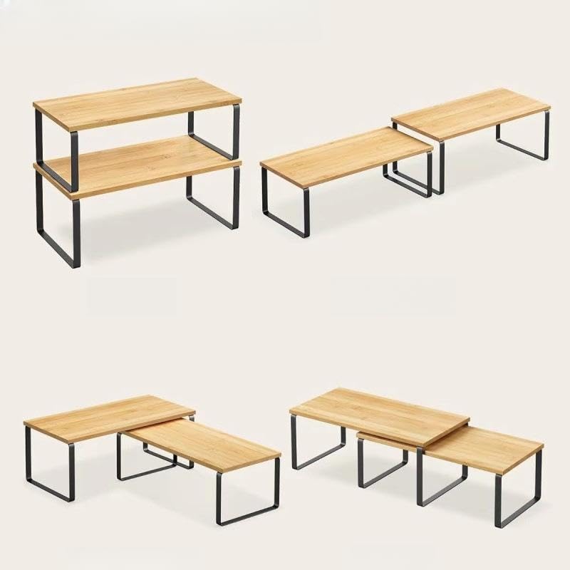 Cabinet Shelf Rack Kitchen Storage, Set of 2 Spice