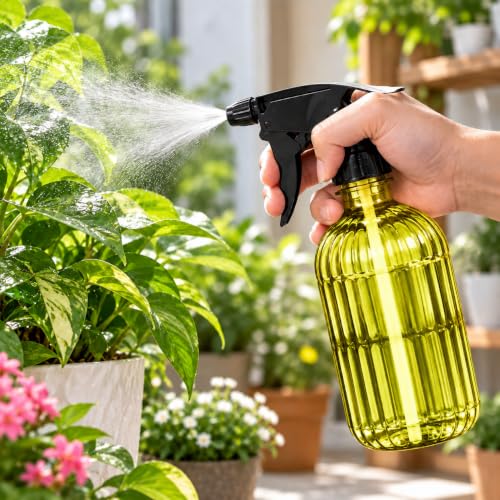 Image of Umite Chef Plant Spray Bottle for Gardening | Fine 500 ml Mist Water Sprayer for Indoor & Outdoor Plants | Garden Plant Mister, Hand Pressure Trigger Sprayer for Flowers, & Home Gardening - Yellow