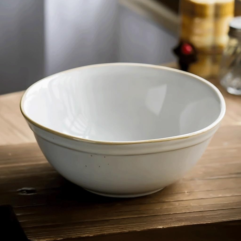 Contenedores de Almacenamiento de Alimentos Cuenco De Cerámica Retro For Ensalada, Redondo For Sopa Y Fideos, For, For Ramen Tazón de Sopa de Fideos