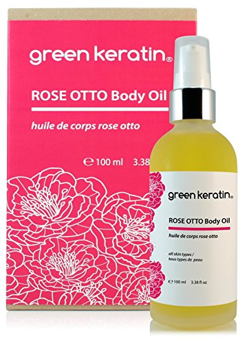 Green Keratin Rose Otto Huile de Corps...