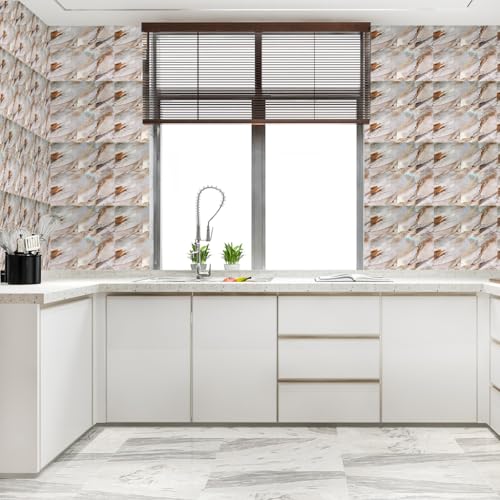 Image of WALLVEAR PE Foam Wall Panel Sheet WW-AM-0118 60x60cm 4Sq.Ft | Self Adhesive | 3mm Thickness | Water Resistant | Scratch Resistant | DIY Installation | Home Office Decoration