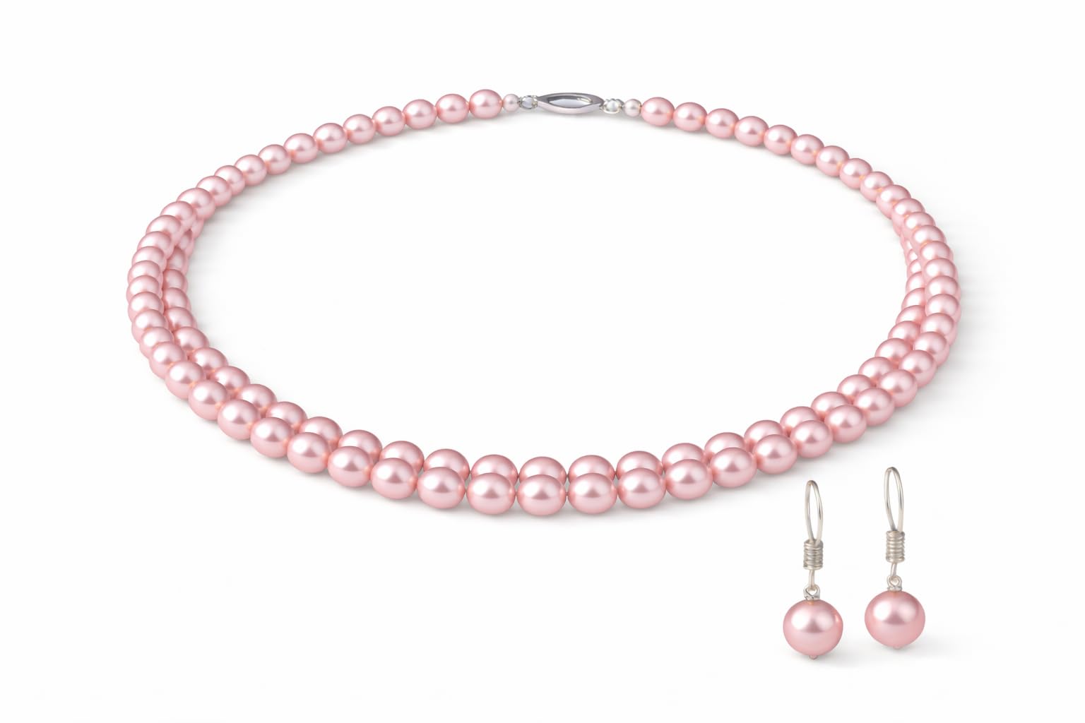 Mingle 2 Layer Pearl Mala Necklace for Women | Elegant Double