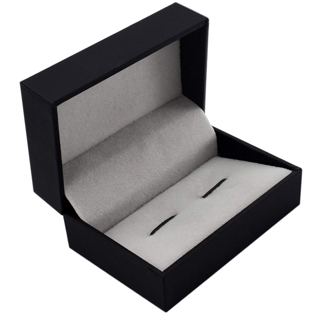 Étui de Rangement pour Boutons de Manchette pour Hommes, 70x50x38mm, boîte d'affichage de Boutons de Manchette, Mallette de Rangement de Bijoux