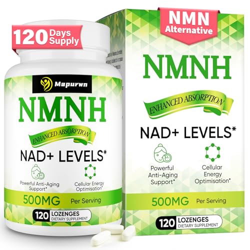 Mapurwn NMNH (Dihydronicotinamide Mononucleotide), NMN Supplement, 500mg per Serving NAD Supplement...