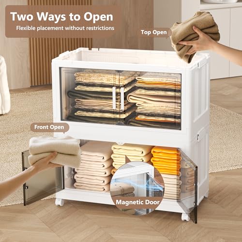Tiroirs de rangement pliables et boîtes de rangement empilables 400L - 6