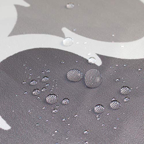 Tennove Shower Curtain 180 x 180cm Mildew Resistant Geometric Thick Polyester Fabric Bathroom Shower Curtain Waterproof Washable Bath Curtain with Hooks - Image 4
