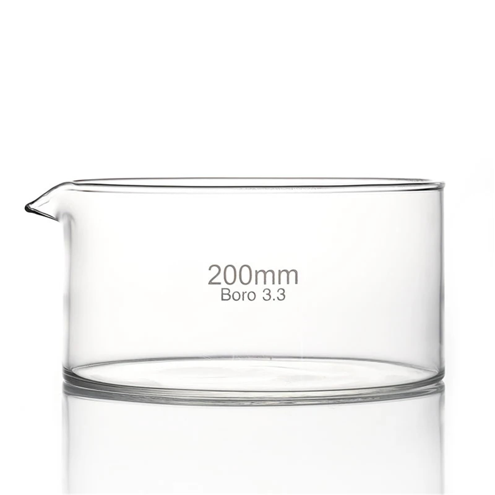 Cristalizador de vidrio Plato de evaporación de fondo 60 80 90 100 125 150 180 mm de alto Vidrio de borosilicato Laboratorio(150mm)