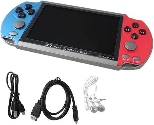 XSPANDER 5.1 pulgadas 128bit 8GB memoria retro portátil consola de videojuegos portátil HD pantalla 10000 juegos incorporados