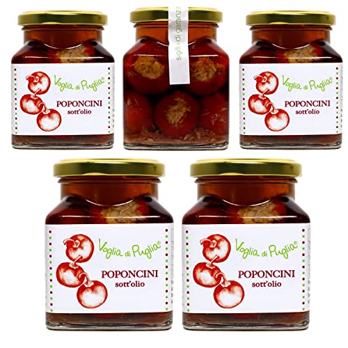 Voglia Di Puglia Peperoncini Ripieni Di Tonno Sottolio In Olio Extravergine D'Oliva 270 Gr