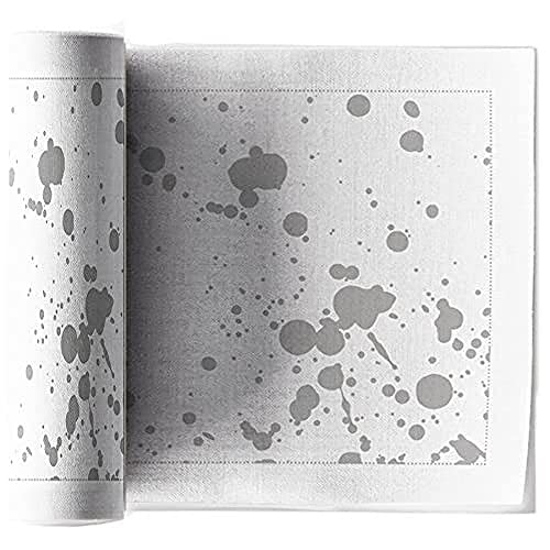 MYdrap SLA32N3/101-11 Dinner-Servietten 6 pro Rolle 32 x 32cm, Leinen Silver Splash Napkin, Linen, 32 x 32 cm (Set of 1)
