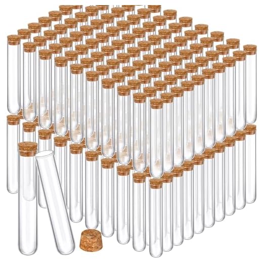 200 Pcs Glass Test Tubes with Cork