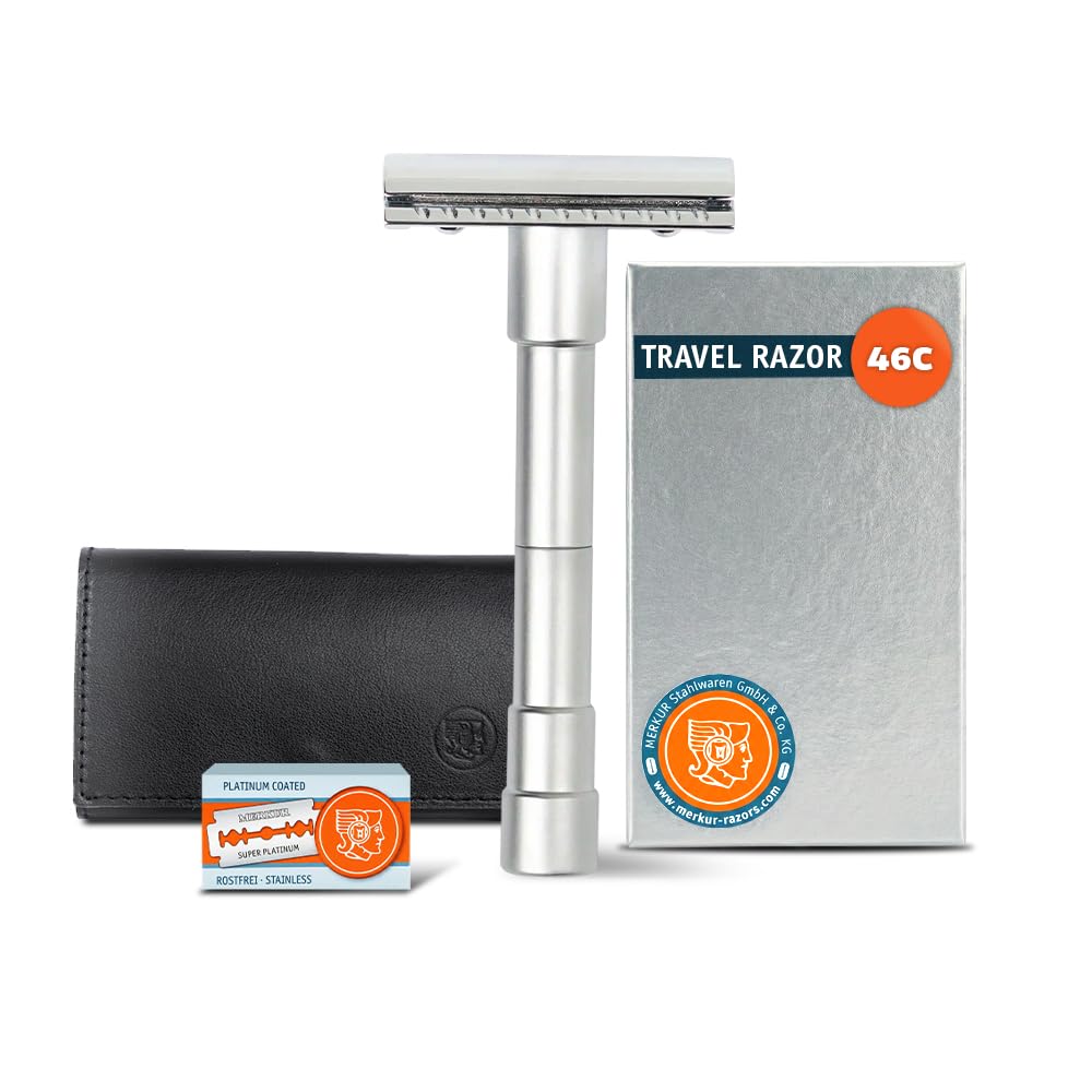 Double Edge Travel Razor with Blades