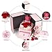 IDFALKFD Preserved Rose Gifts Set includes 925 Sterling Silver Necklace with Heart and Mom Jewelry Design, Mothers Day Birthday Christmas Valentines Gifts for Mom from Daughter and Son