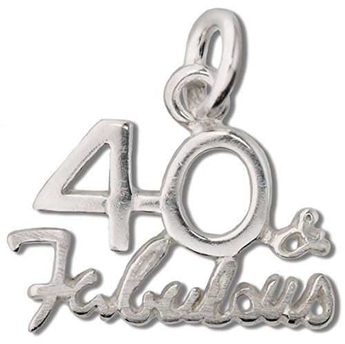 Sterling Silver 40 Forty And Fabulous Birthday Charm