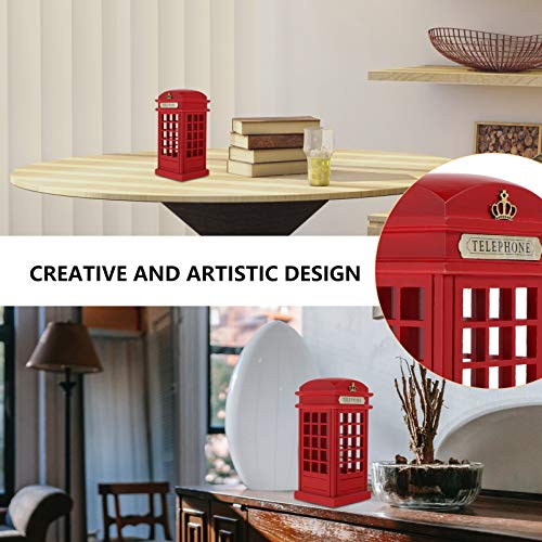 CLISPEED Cabine Telefônica Cofrinho Vintage Londres Rua Moeda Banco Dinheiro Economizando Pote Ornam