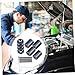 CIYODO Hood Spacer Riser Kit Engine Hood Ventilation Riser for Cars Durable Aluminum Finish Easy to Install Includes Screws and Washers for Enhanced Engine Appearance