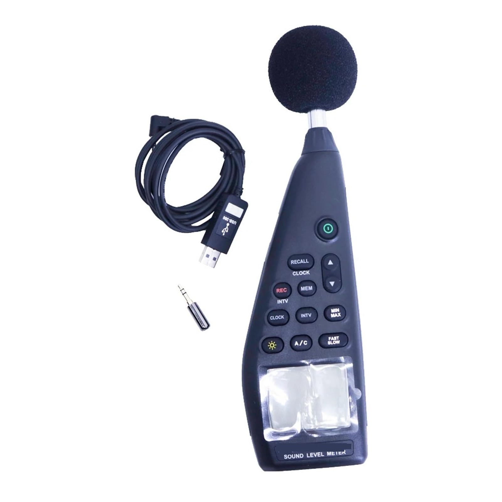 Edede One Color Decibel Meter, Sound Level Meter With Built-In Data Logger Ac/Dc Signal Output Range 30~130Db