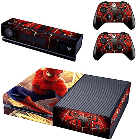 REYTID Console Skin/Sticker + 2 x Controller Decals & Kinect Wrap Compatible with Microsoft Xbox One - Full Set - Blue