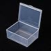 Ankexin Rectangular Plastic Clear Storage Box Jewelry Beads Collection Container Organiz