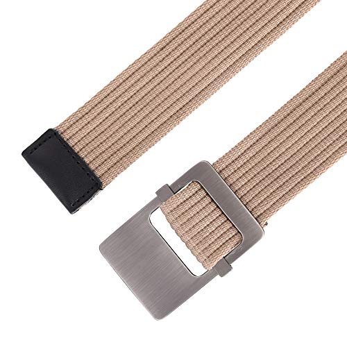 Mile High Life Nylon Webbing Belt for Men Adjustable Canvas Belt With Plain Metal Buckle3