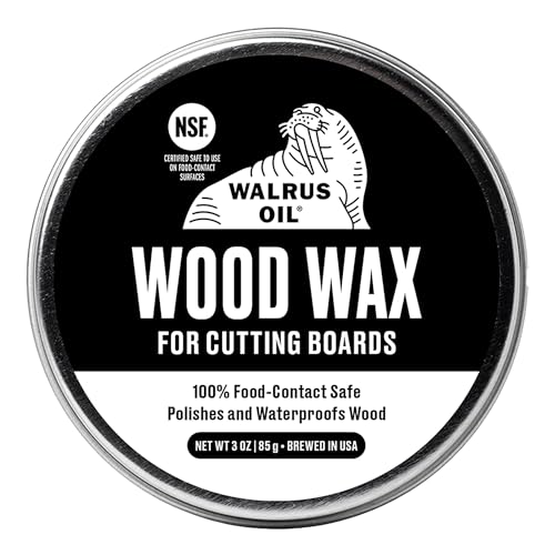 WALRUS OIL - Wood Wax, 3 oz Can, FDA Food-Safe, Cutting...