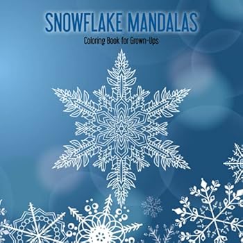 Paperback Snowflake Mandalas Coloring Book for Grown-Ups 1 Book
