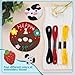 8 Pcs Embroidery Stitching Kit - Punch Needles, Cross Stitch Tools with 4 Colors Thread