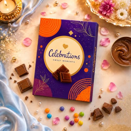 Image of Frostick Kid's Rakhi Gift Set - 2 Little Krishna and Hanuman Rakhis, 1 Celebrations Chocolate Pack, Roli Chawal, Greeting Card | Perfect Raksha Bandhan Chocolate Combo for Brother