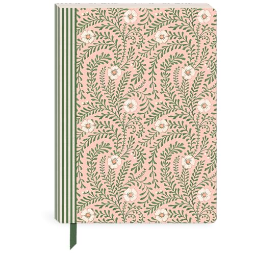 Journal de bord créatif floral rose pour organiser vos journées au bureau ou à la maison