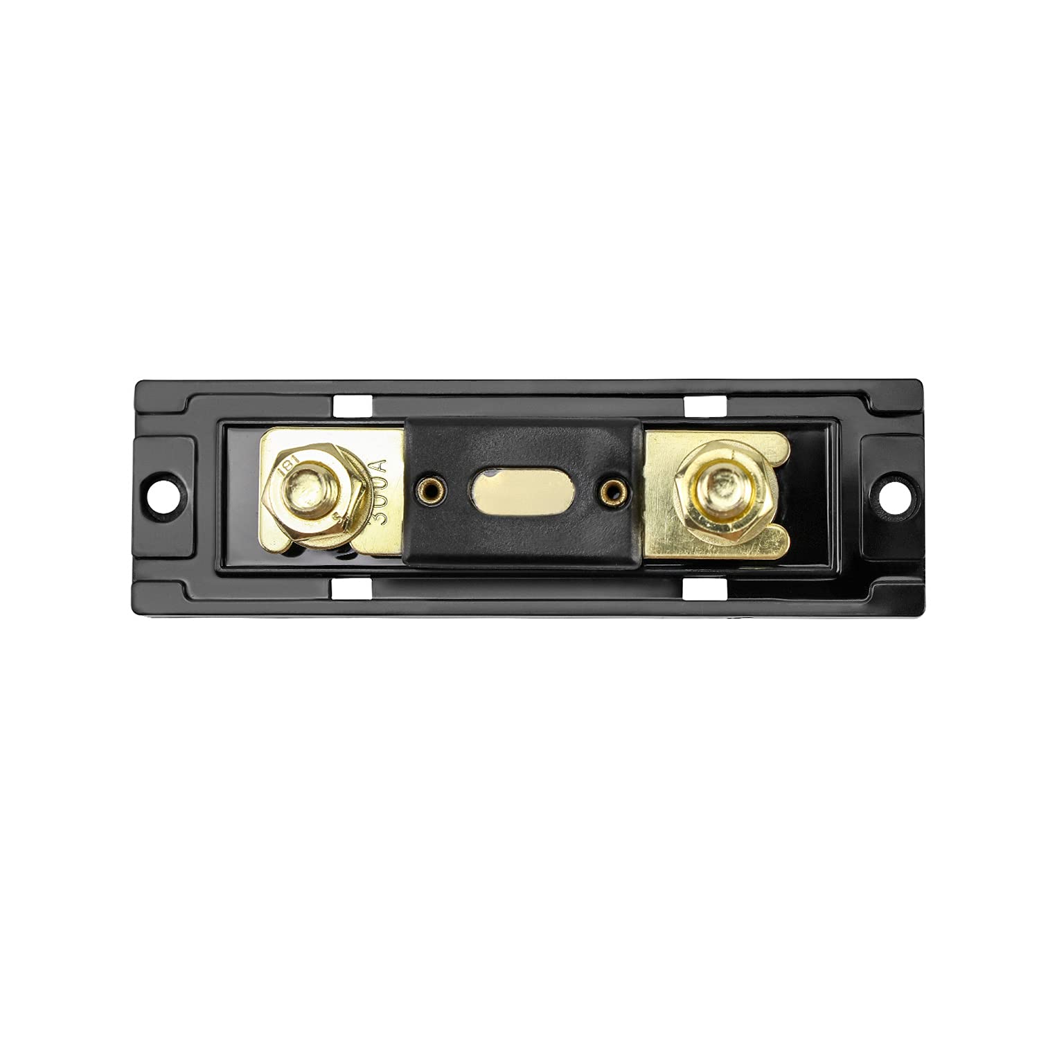 ANL Sicherungshalter 300A Für Auto – 2 Stück Inkl. Sicherungen, Goldfarben, Für 0/2/4/8/10 Gauge