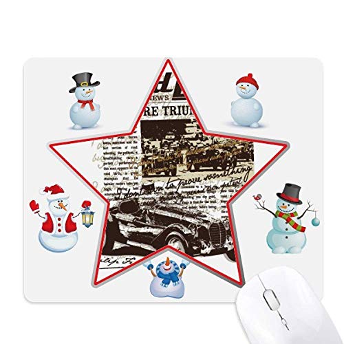 Tapis de souris voiture de collection illustration vintage pour décorer votre espace de télétravail