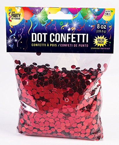 Confetti rouges Forum Novelties pour décorer une table sans effort