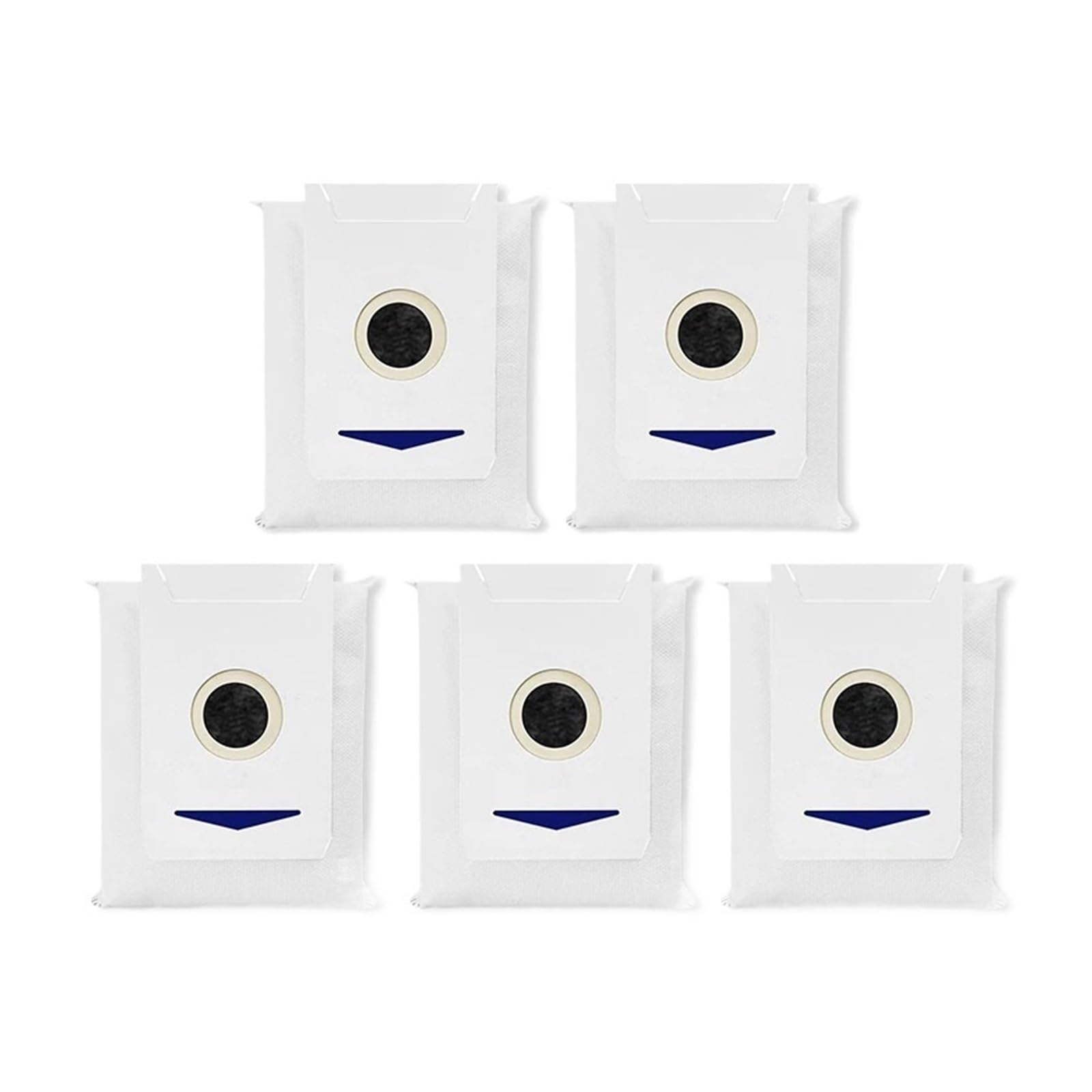 Compatible For ECOVACS T30 PRO OMNI / T30S PRO/YEEDI M12 Pro. Robot Vacuum Cleaner Replacement Dust Bag Main Side Brush Filter Mop Accessory(Dust bags 5pcs)