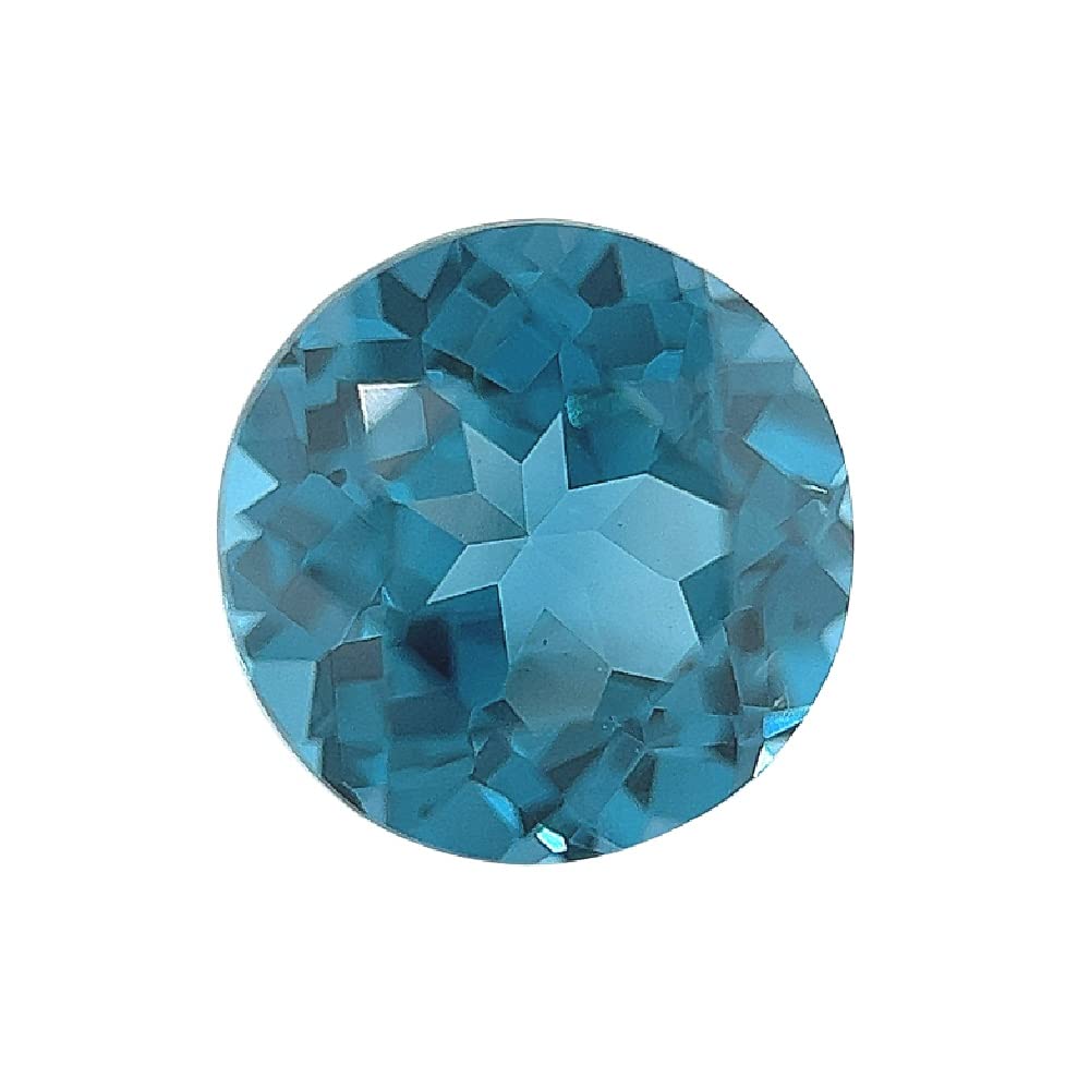 InstagemLab Grown London Blue Topaz Spinel - Round Cut - AAA - Finest German Cut Gemstones from 3mm - 8mm