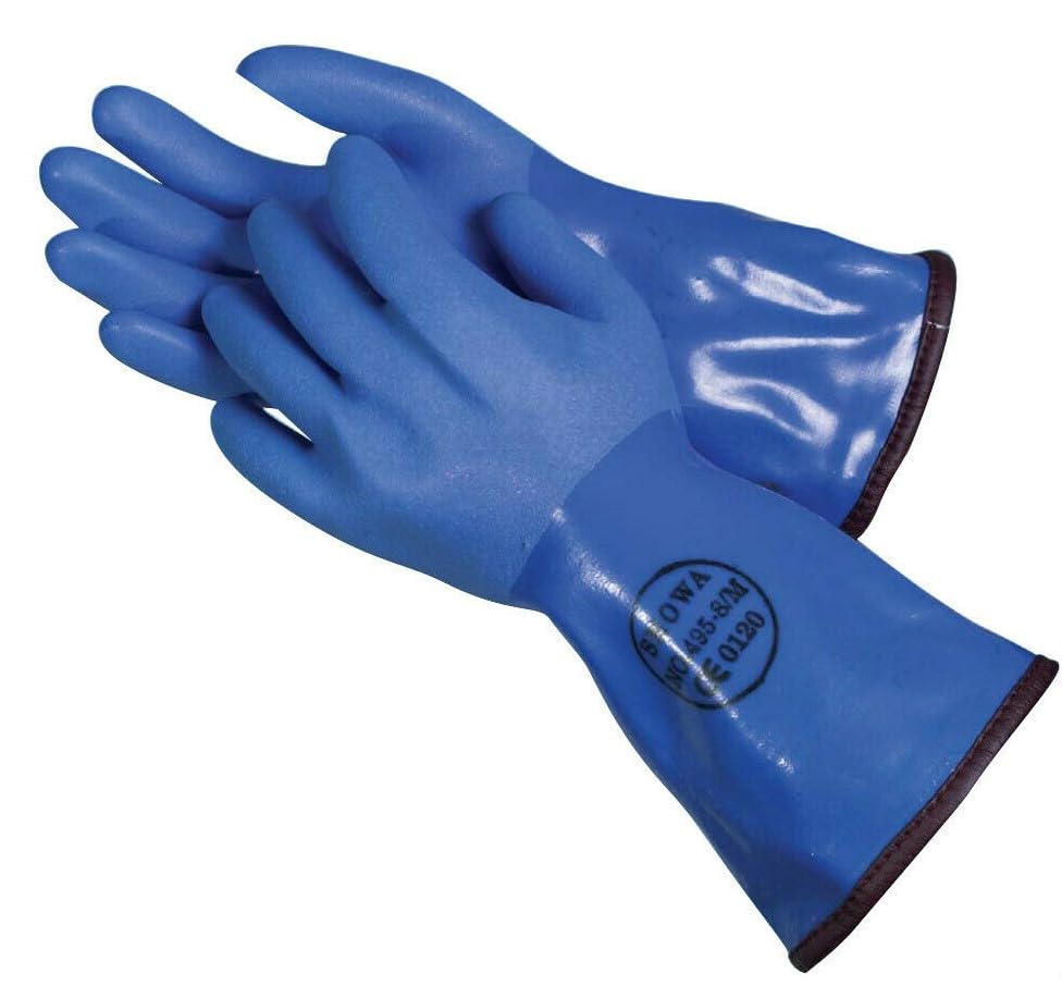 Trockentauchhandschuh blau mit Innenhandschuh (Blau, L)