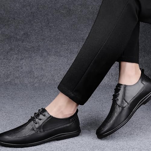 Mens Derby Shoes Dress Sneakers Non-Slip Platform Wingtip Brogue Summer Work Formal Oxford Shoes2