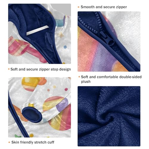 Baby Rattle Girls Fleece Jacket Girls Fall Jacket Girls Zip Up Hoodie Girls Sherpa Jacket 2-10T3