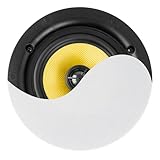 Installation discrète et intégration élégante - Son design blanc low-profile et sa grille de protection s’intègrent parfaitement dans tout plafond, offrant une solution audio invisible et esthétique pour commerces, hôtels, bureaux ou habitations modernes.