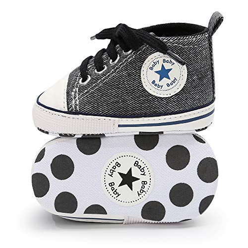 Tutoo Unisex Baby Boys Girls Star Sneaker Soft Anti-Slip Sole Newborn Infant First Walkers Cotton Shoes