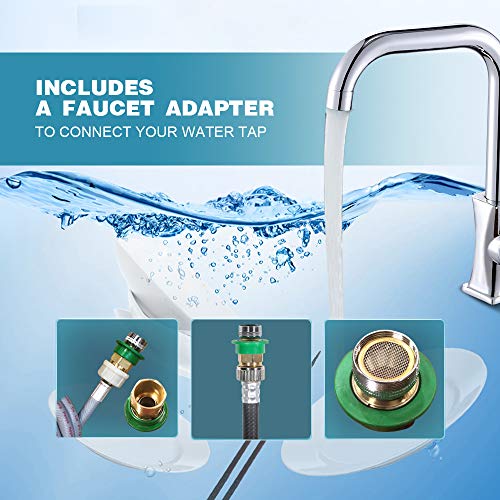 kapas kps35-735h2 upgraded compact washing machine, fully automatic 2-in-1 washer and spin dryer machine build-in pump and long hose, 8 lbs. capacity 8 lbs. top load tub washer