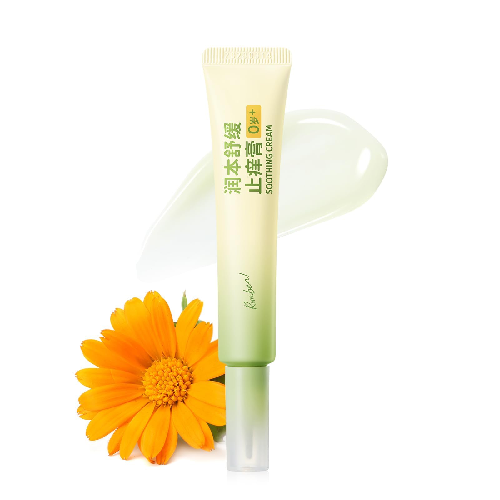 RUNBEN Bug Bite Itch Relief Calendula Gel - Fast Soothing Anti Itch Cream