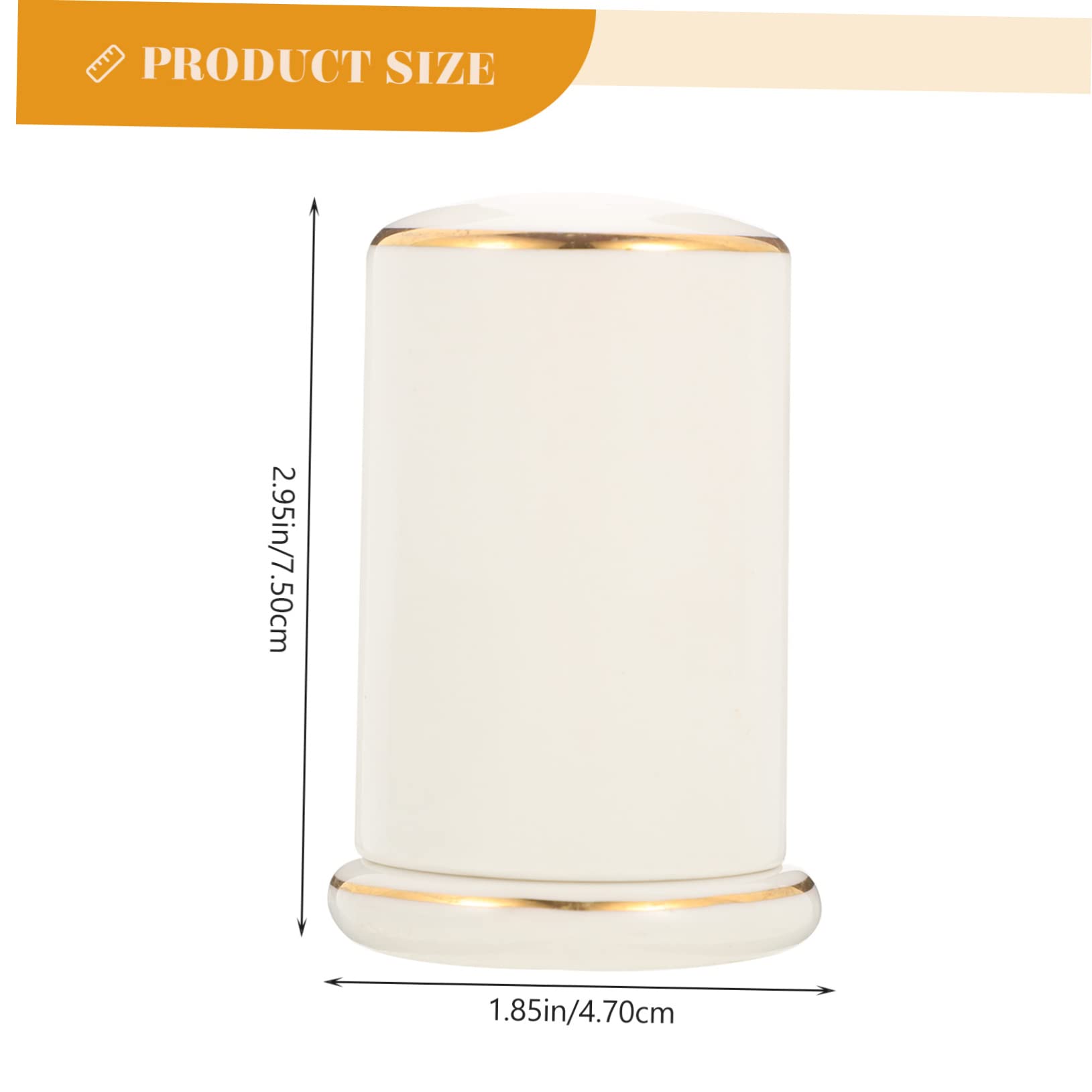 OFFSCH Ceramic Toothpick Box Convenient Toothpick Holder Restaurant Toothpick Dispenser House Accessories for Home Desktop Toothpicks Holder Cocktail Accessories Tabletop Ceramics White