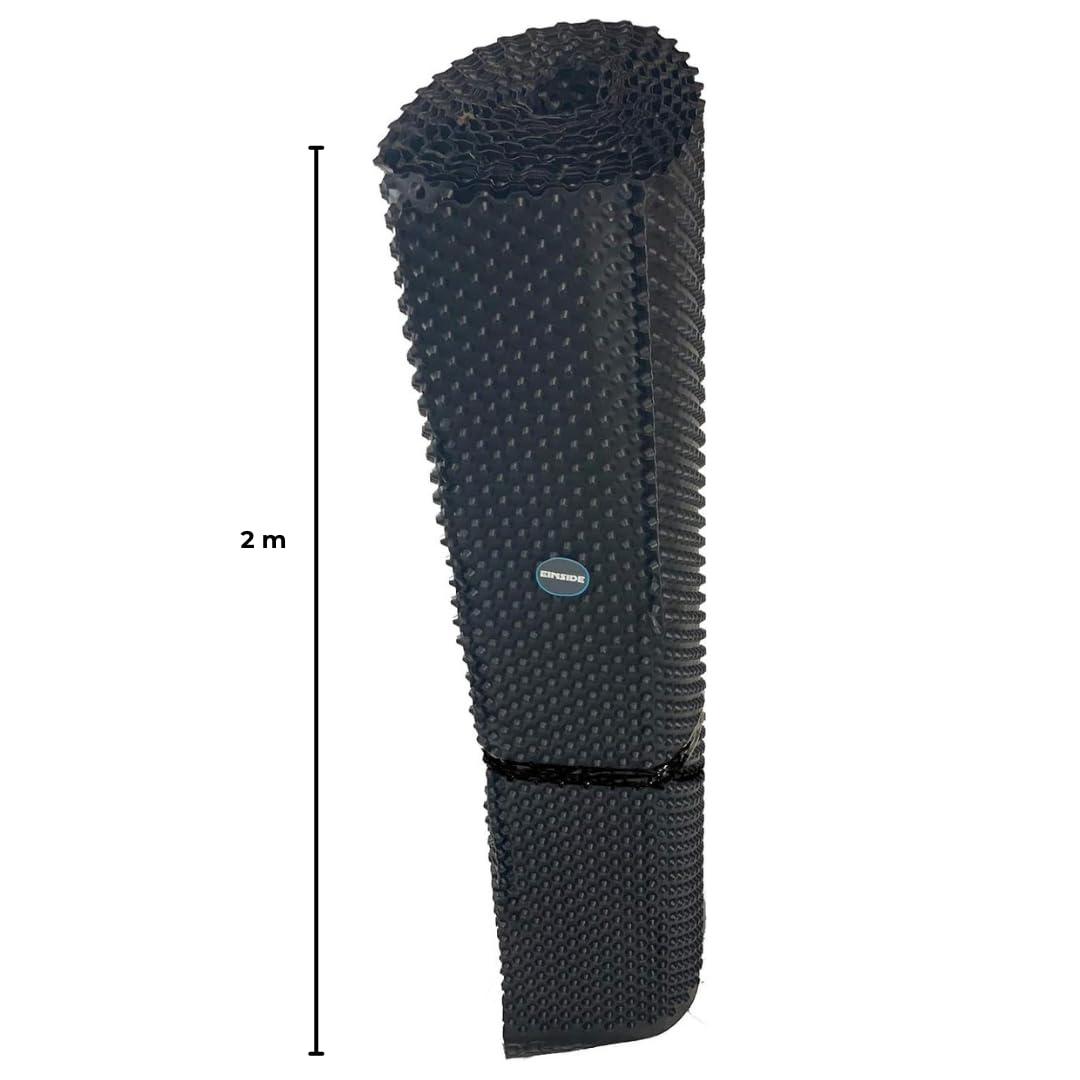 EINSIDE Membrana almohadillada de polietileno extruido, protección de revestimiento de cimientos, 2 x 20 metros | Protección de fundaciones