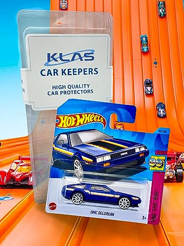 Hot Wheels DMC Delorean (Dark Matt Blue), 8/10 HW: The '80s, 2023-101/250 (Short Card) - Image 3