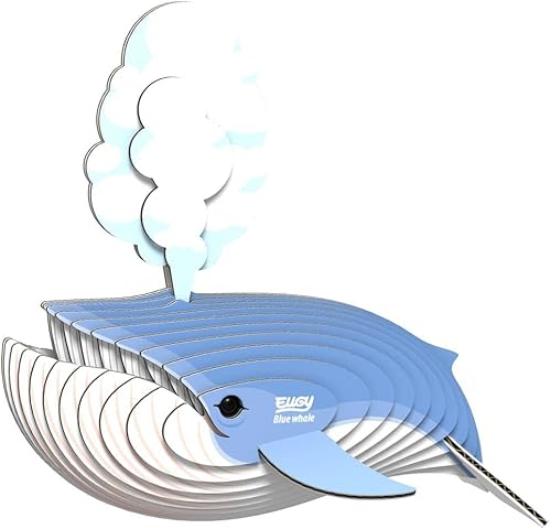 Miniatura 3 de Eugy Blue Whale - Rompecabezas 3D de 25 piezas, ecológico, juguetes educativos para niños, niñas y niños a partir de 6 años