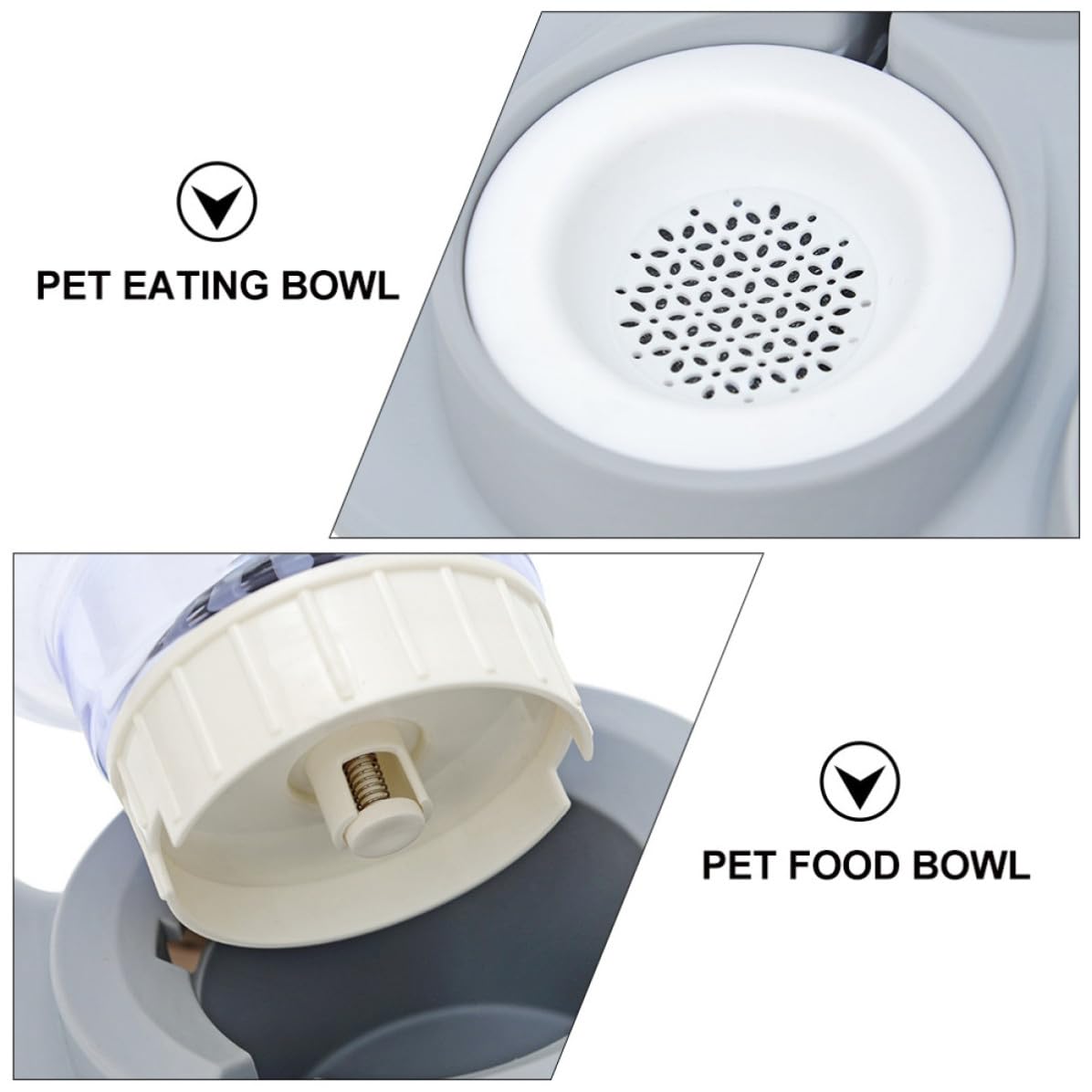 Ciieeo Futternapf für Haustiere aus Edelstahl 1 Stück Futter und Trinknapf für Hunde und Katzen Multifunktional Praktischer Napf für Haustiere
